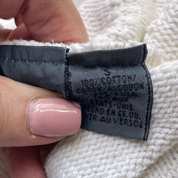 Liz‎ Wear, Cream Cable Knit Mock Turtle Sweater - Picture 8 of 10